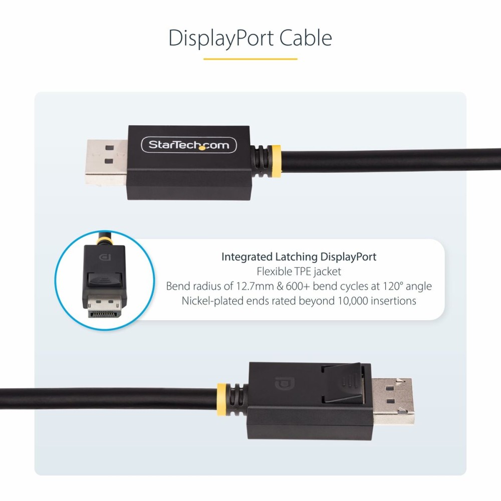 USB-Kabel Startech DP21-3M-DP40-CABLE Schwarz 3 m