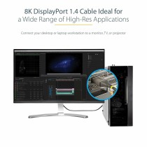 USB-Kabel Startech DP14VMM1F Schwarz 30 cm