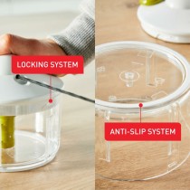 Manual mini chopper with pull cord Tefal K13304DISP White Stainless steel Plastic 500 ml
