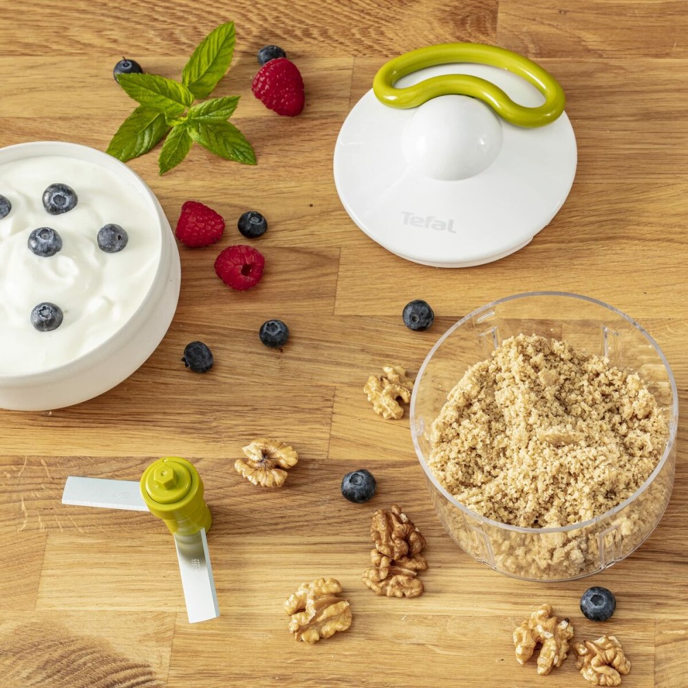 Manual mini chopper with pull cord Tefal K13304DISP White Stainless steel Plastic 500 ml