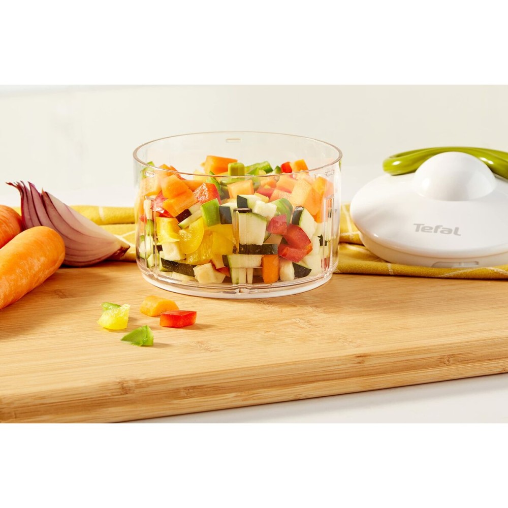 Manual mini chopper with pull cord Tefal K13304DISP White Stainless steel Plastic 500 ml