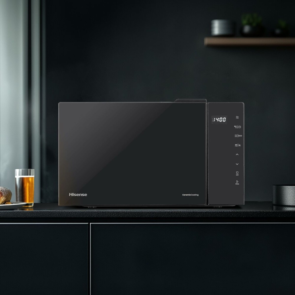 Mikrowelle mit Grill Hisense H23MOBS5HG4 Schwarz 800 W 23 L