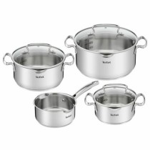 Batterie de Cuisine Tefal G719S735 Acier Acier inoxydable Ø 24 cm Ø 20 cm Ø 16 cm (4 Unités)