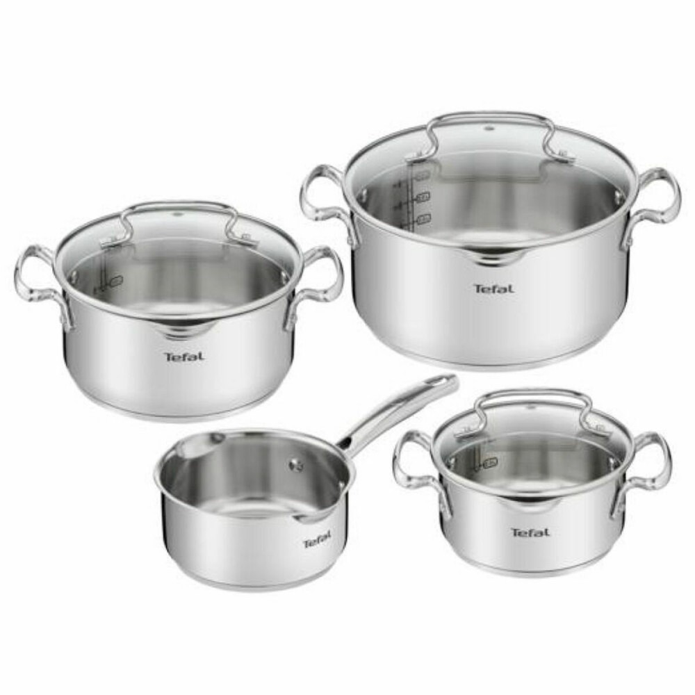 Topfset Tefal G719S735 Stahl Edelstahl Ø 24 cm Ø 20 cm Ø 16 cm (4 Stück)