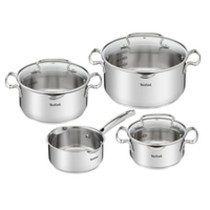 Batterie de Cuisine Tefal G719S735 Acier Acier inoxydable Ø 24 cm Ø 20 cm Ø 16 cm (4 Unités)