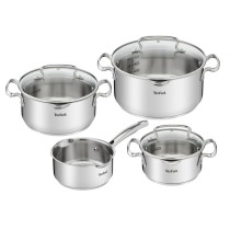 Topfset Tefal G719S735 Stahl Edelstahl Ø 24 cm Ø 20 cm Ø 16 cm (4 Stück)