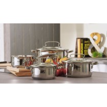Topfset Tefal G719S735 Stahl Edelstahl Ø 24 cm Ø 20 cm Ø 16 cm (4 Stück)