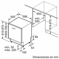 Geschirrspüler BOSCH SMH4EVX08E Weiß 60 cm