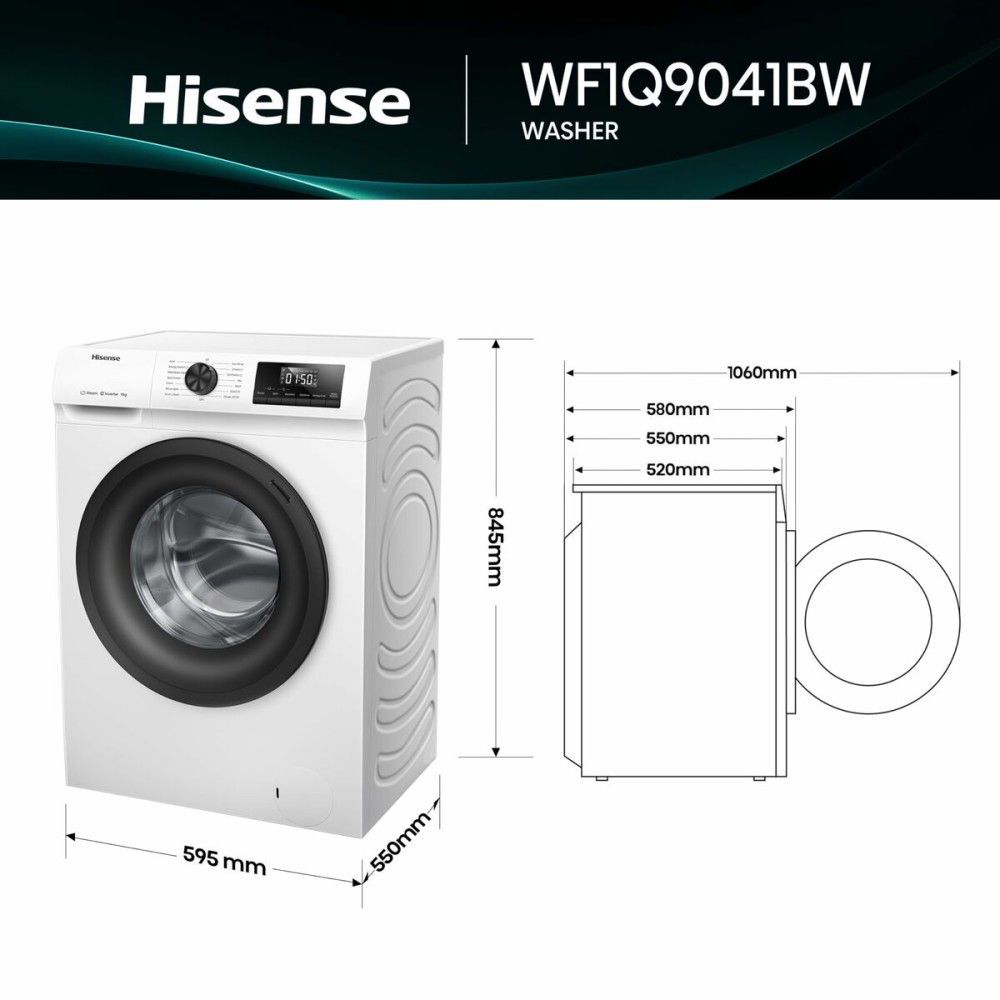 Waschmaschine Hisense WF1Q9041BW 59,5 cm 1400 rpm 9 kg