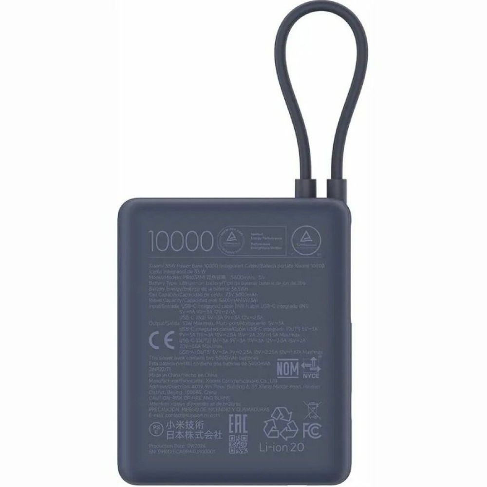 Powerbank Xiaomi 33W PB ICAB 10000 BL Blue 5600 mAh