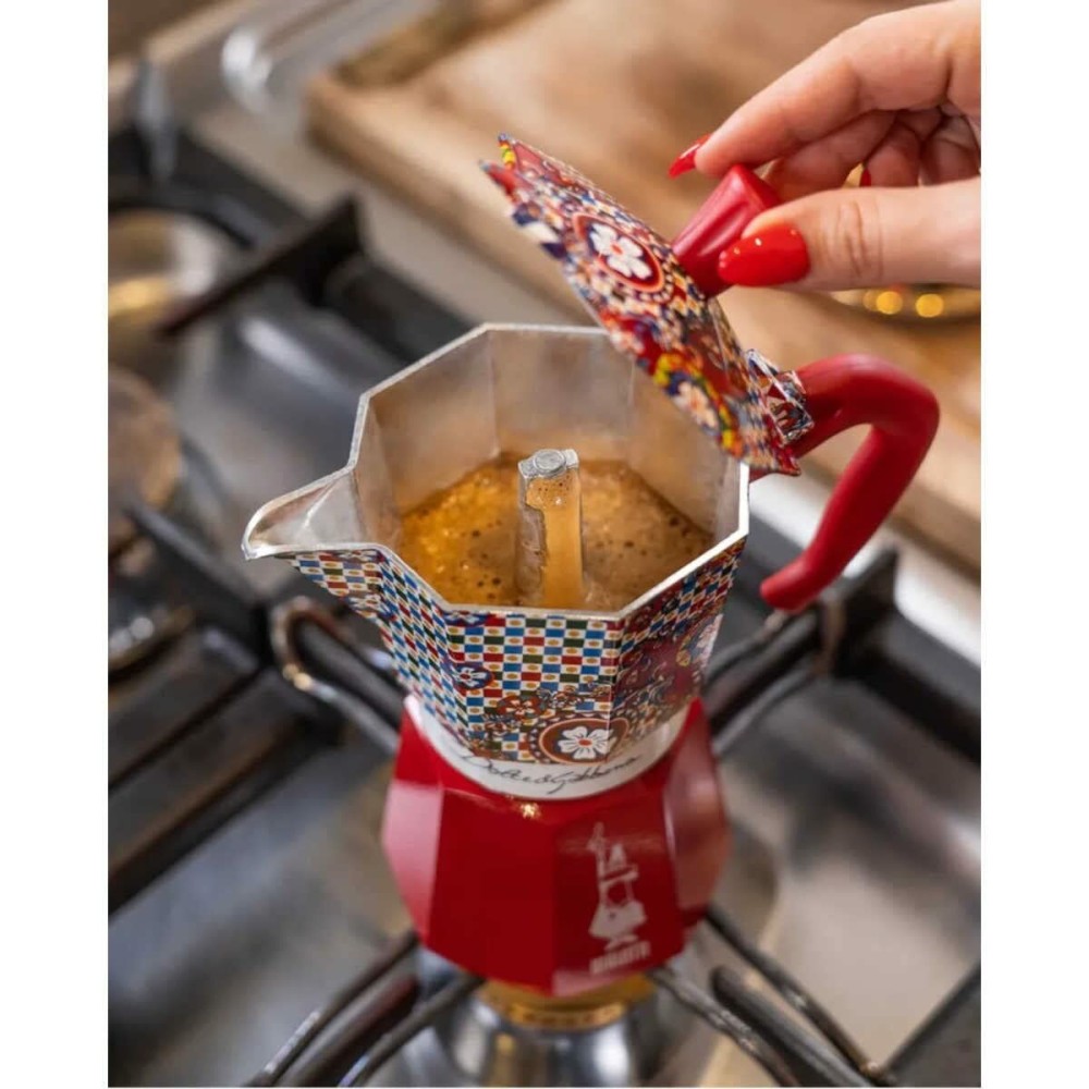 Cafetière Italienne Bialetti MOKA D&G Argenté Aluminium 6 Tasses