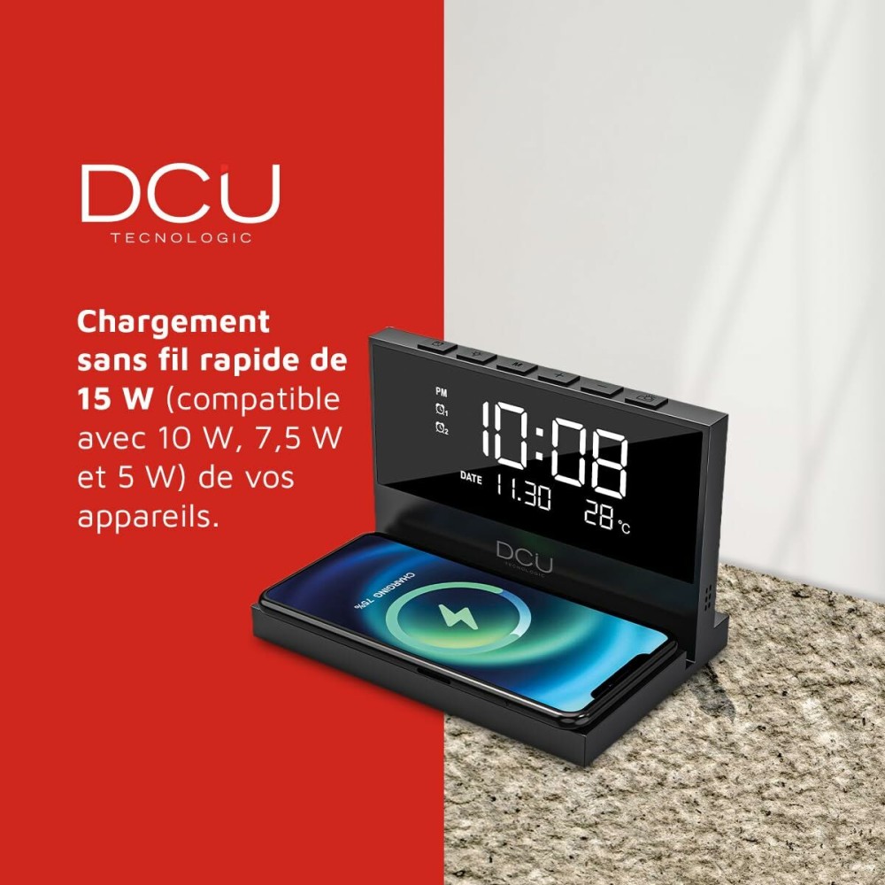 Wecker DCU 37300830 Schwarz