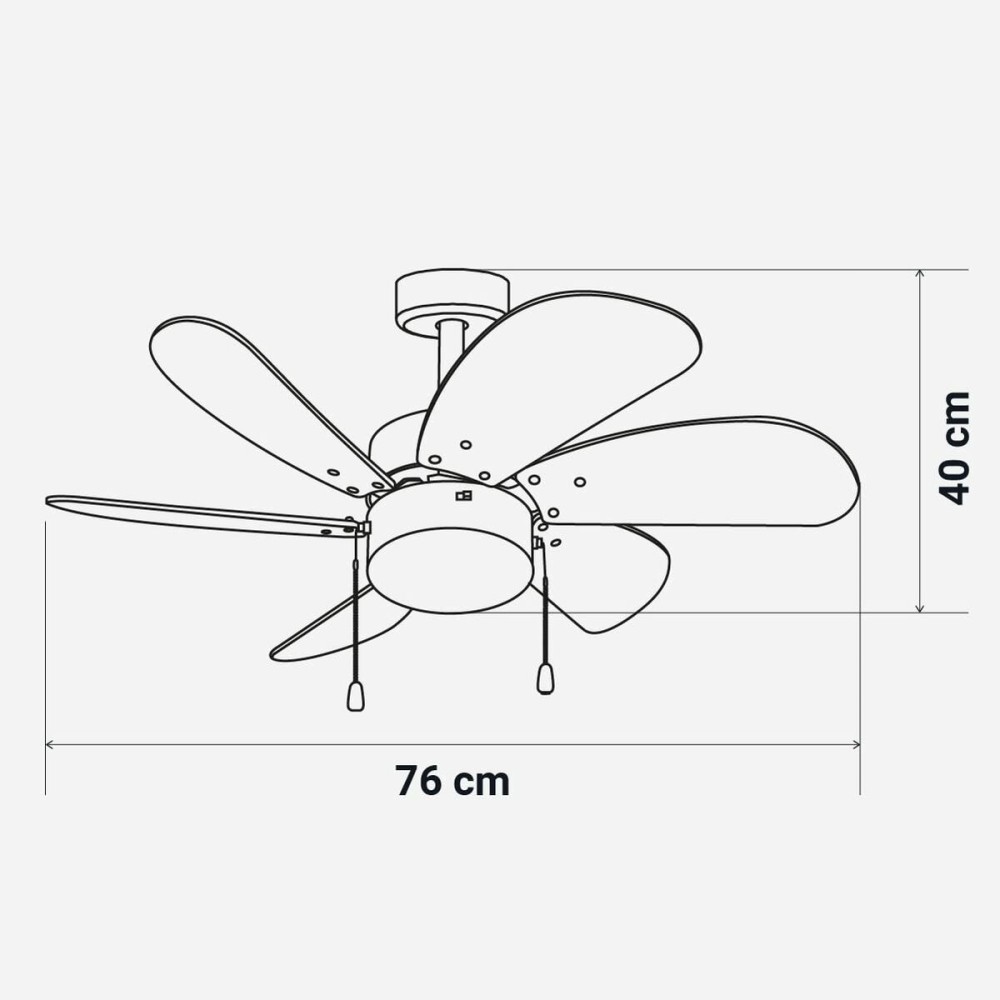 Deckenventilator Universal Blue 2016-UVT1356