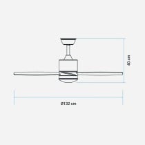 Ceiling Fan Universal Blue 272-UVT1320 Ø 132 cm