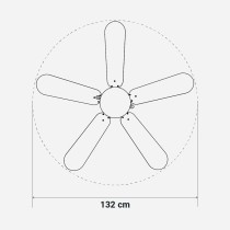 Deckenventilator Universal Blue 2017-UVT1357 Ø 132 cm