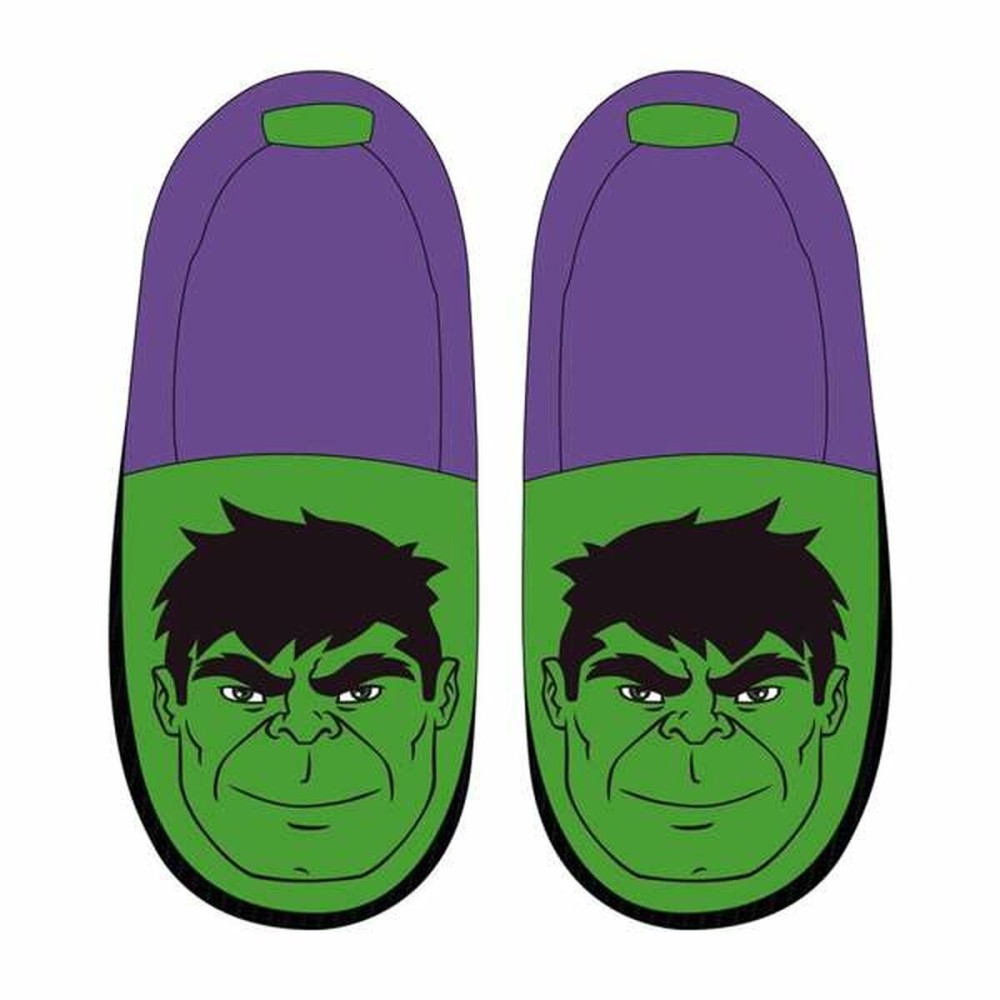 House Slippers The Avengers Green