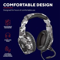 Wireless Headphones Trust 23531 GXT488 Grey