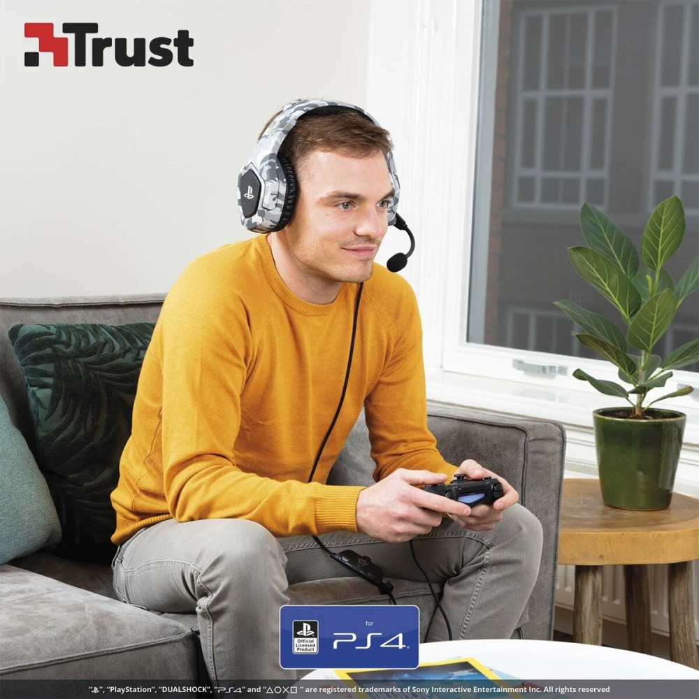 Wireless Headphones Trust 23531 GXT488 Grey