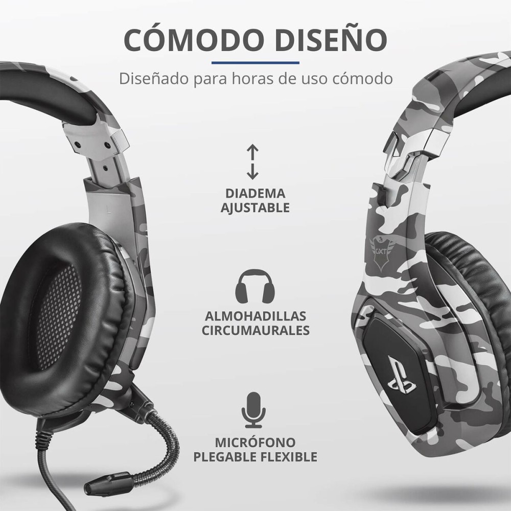 Wireless Headphones Trust 23531 GXT488 Grey