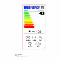 Condensation dryer Samsung WF20DG8650BW 1000 rpm