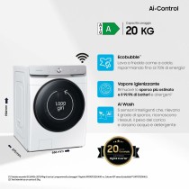 Condensation dryer Samsung WF20DG8650BW 1000 rpm