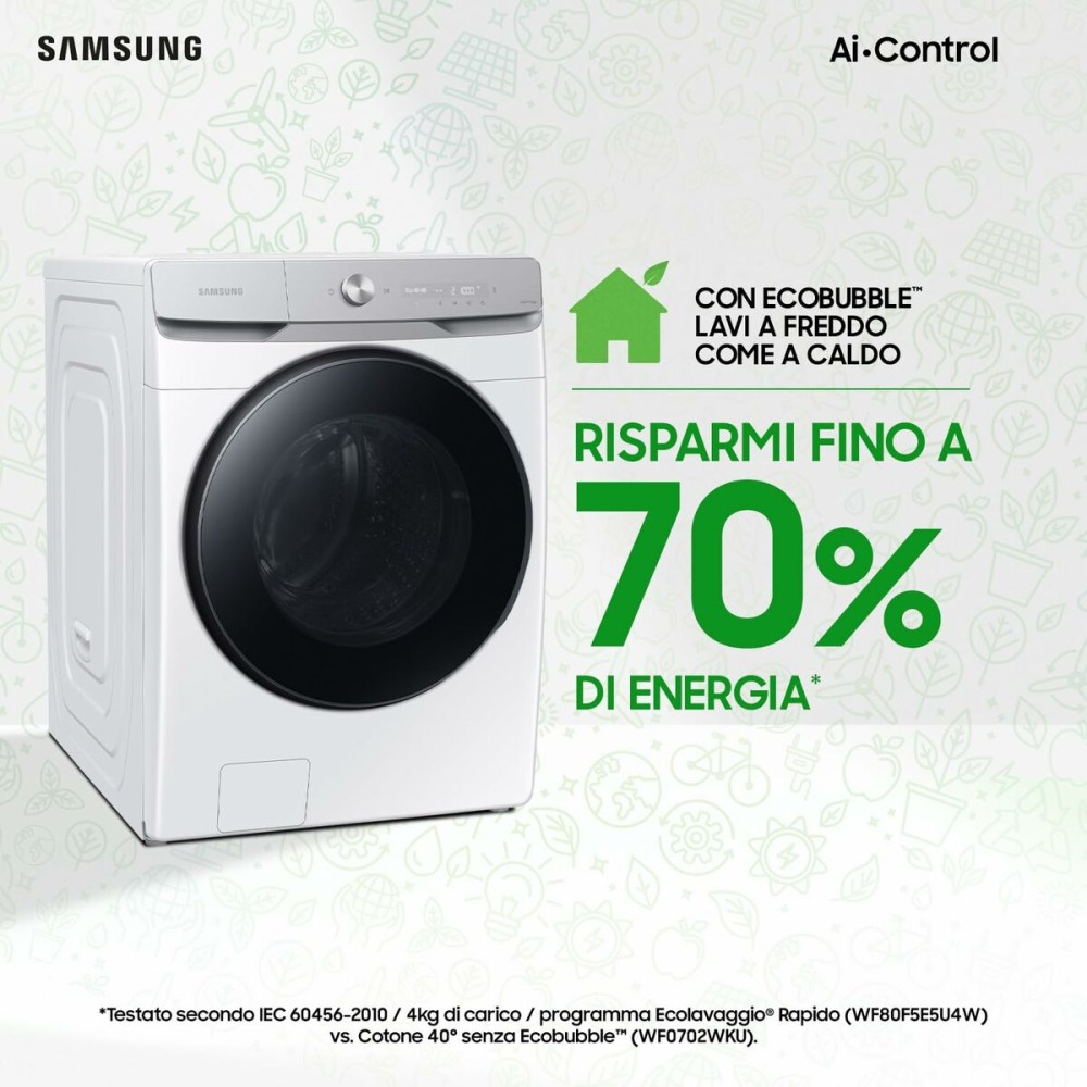 Condensation dryer Samsung WF20DG8650BW 1000 rpm