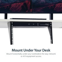 Support Startech RK619WALLV Noir Acier