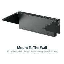Holder Startech RK619WALLV Black Steel