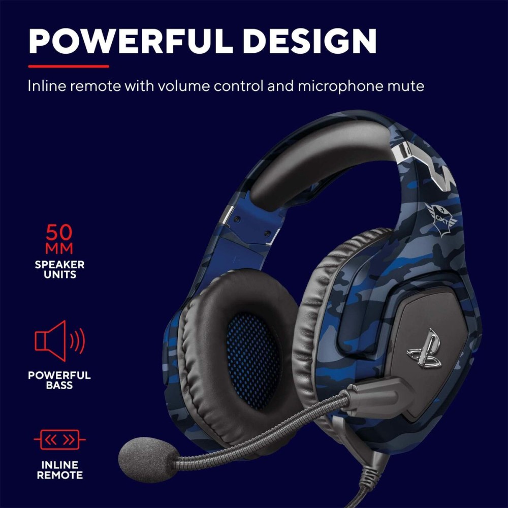 Headphones Trust GXT 488 Forze PS4 Blue