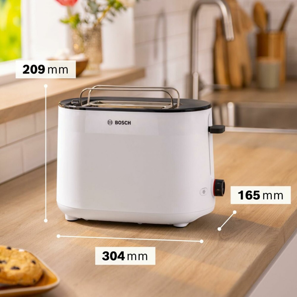 Toaster BOSCH TAT2M121 White 950 W