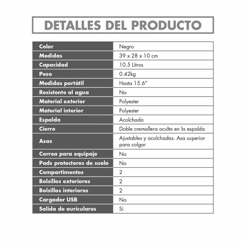 Laptoptasche Silver Electronics 111721540199 Blau Schwarz 16"