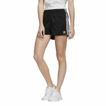 Short de Sport pour Femme Adidas  3 Stripes  Noir