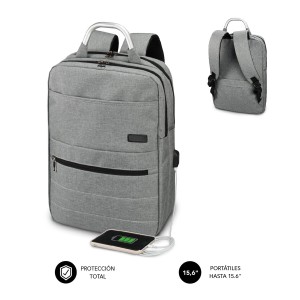 Laptop- und Tablet-Rucksack mit USB-Anschluss Subblim SUB-BP-3EAP001 Grau