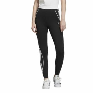 Sporthose Damen Adidas 3 Stripes  Schwarz