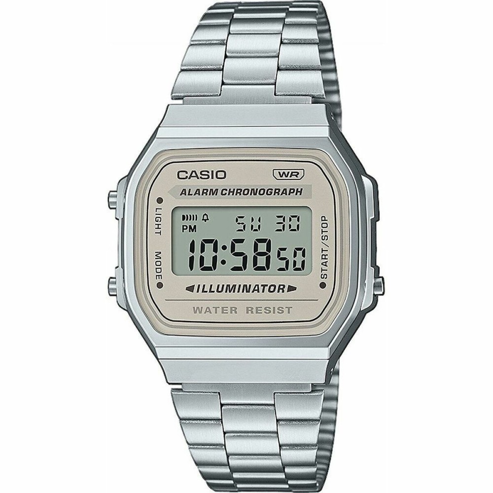 Unisex-Uhr Casio A168WA-8AYES Silberfarben