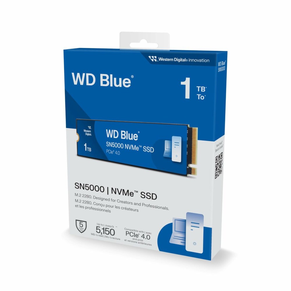 Disque dur Western Digital Blue SN5000 WDS100T4B0E 1 TB SSD