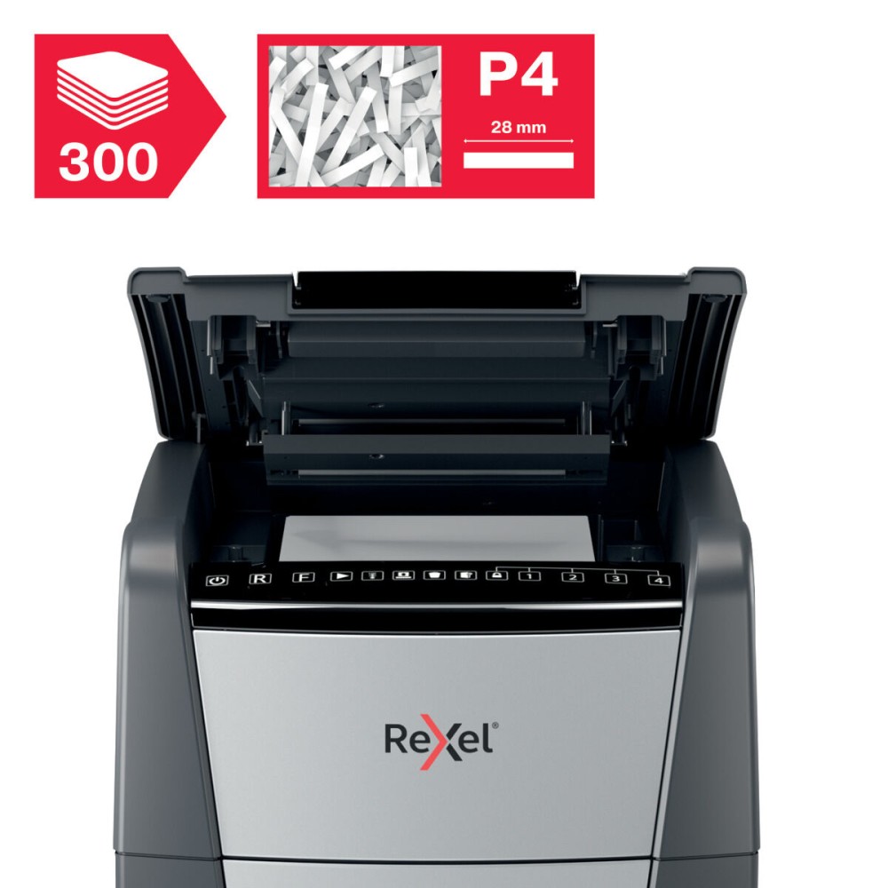 Aktenvernichter Rexel Optimum Auto+ 300X 60 L