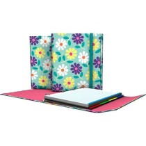 Ring binder Grafoplas Flowers Multicolour A4 (2 Units)