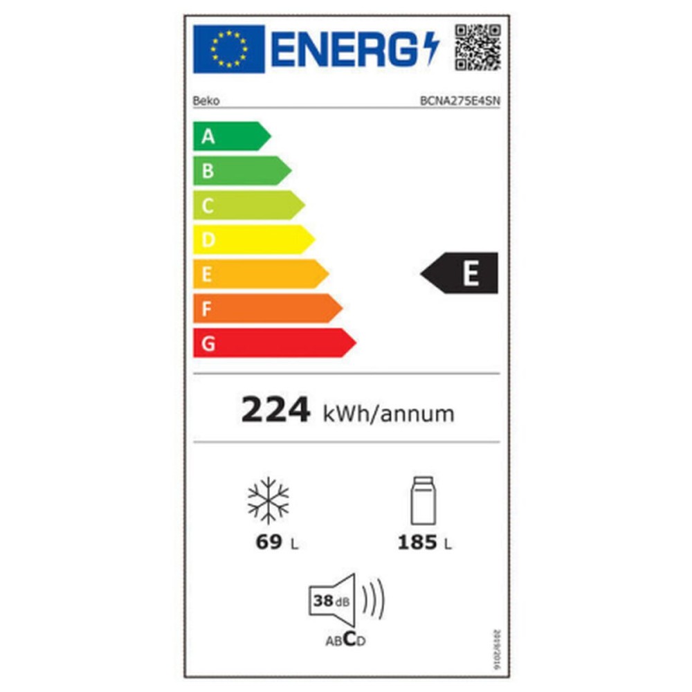 Kühl-Gefrierkombination BEKO BCNA275E4SN Weiß