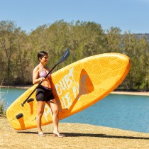 2-in-1 Inflatable Paddle Surf Board with Seat and Accessories Siros InnovaGoods 10'5" 320 cm