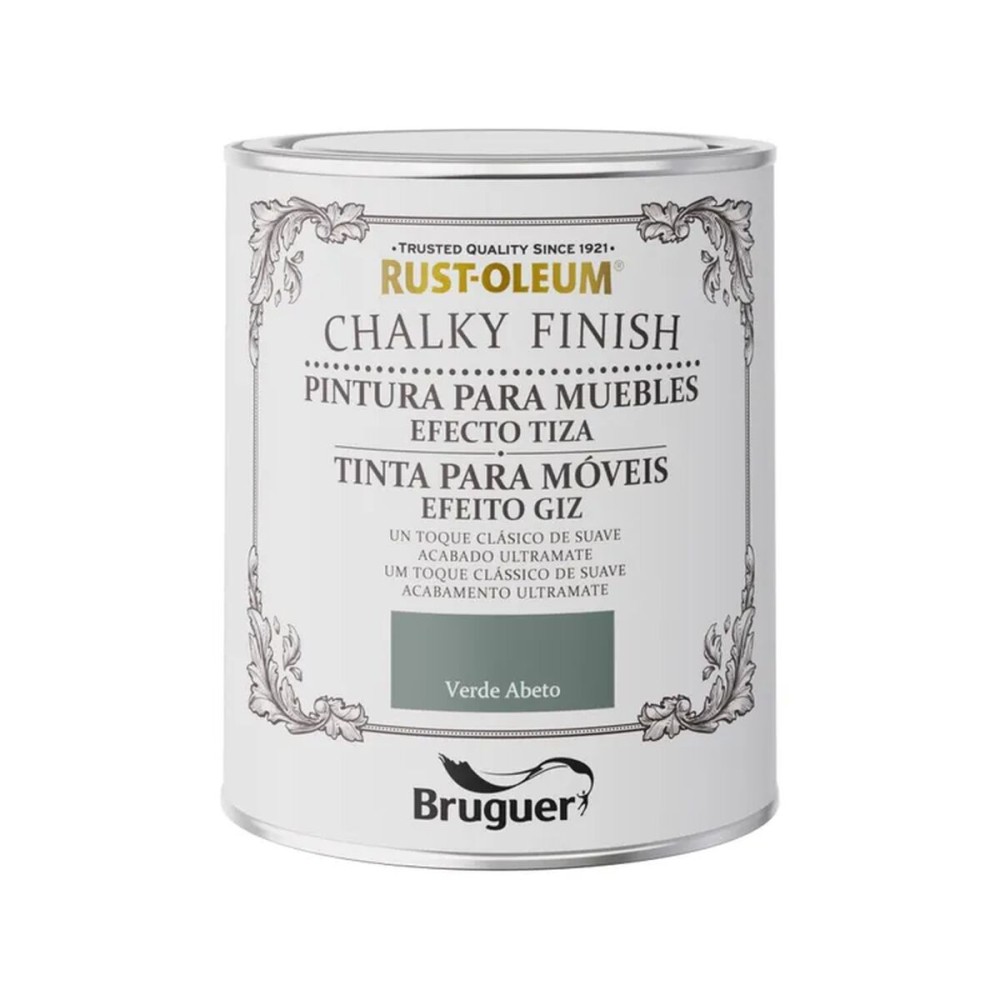 Peinture Bruguer Rust-oleum Chalky Finish 5733889 Meubles Fir Green 750 ml