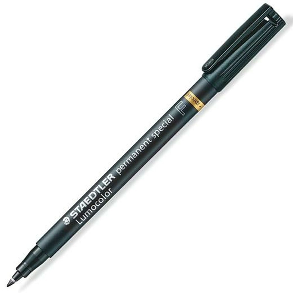 Marqueur permanent Staedtler Lumocolor Special F Noir (10 Unités)