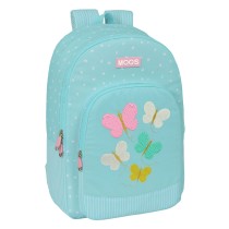 Cartable Moos Butterflies Bleu 30 x 46 x 14 cm