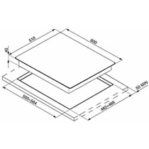 Plaque au gaz Meireles MG 3630X BUT 60 cm 60 cm