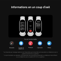 Bracelet d'activités Xiaomi Noir Rose