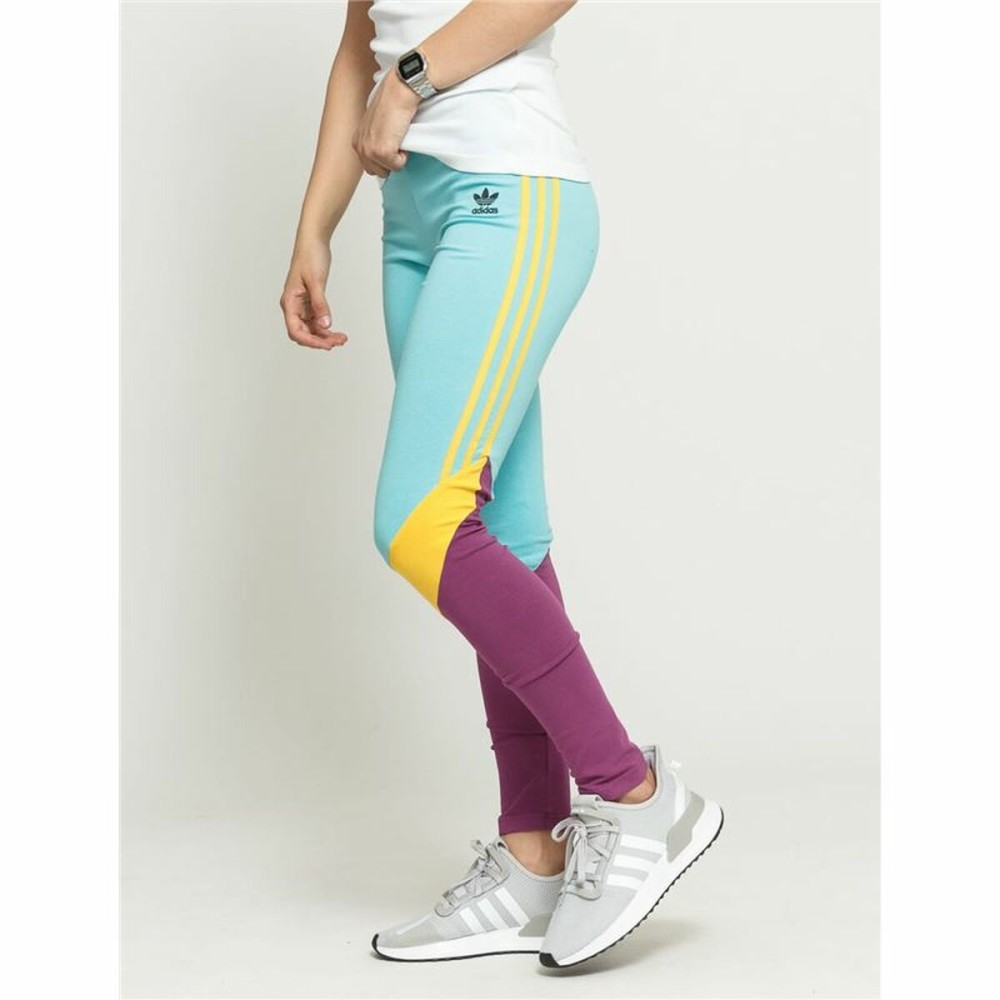 Sport leggings for Women Adidas  High-Waisted Aquamarine