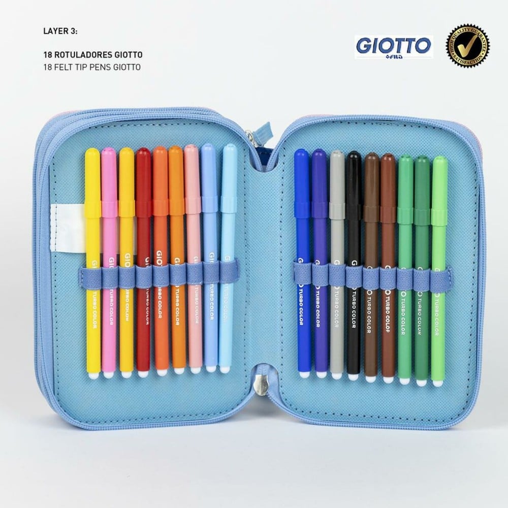 Triple Pencil Case Stitch Polyester