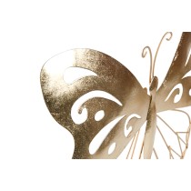 Wanddekoration Home ESPRIT Gold Schmetterling 43 x 2 x 33 cm (4 Stück)