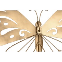 Wanddekoration Home ESPRIT Gold Schmetterling 43 x 2 x 33 cm (4 Stück)