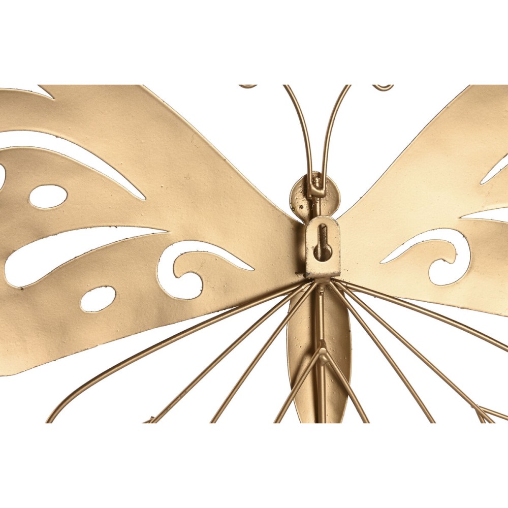 Wanddekoration Home ESPRIT Gold Schmetterling 43 x 2 x 33 cm (4 Stück)